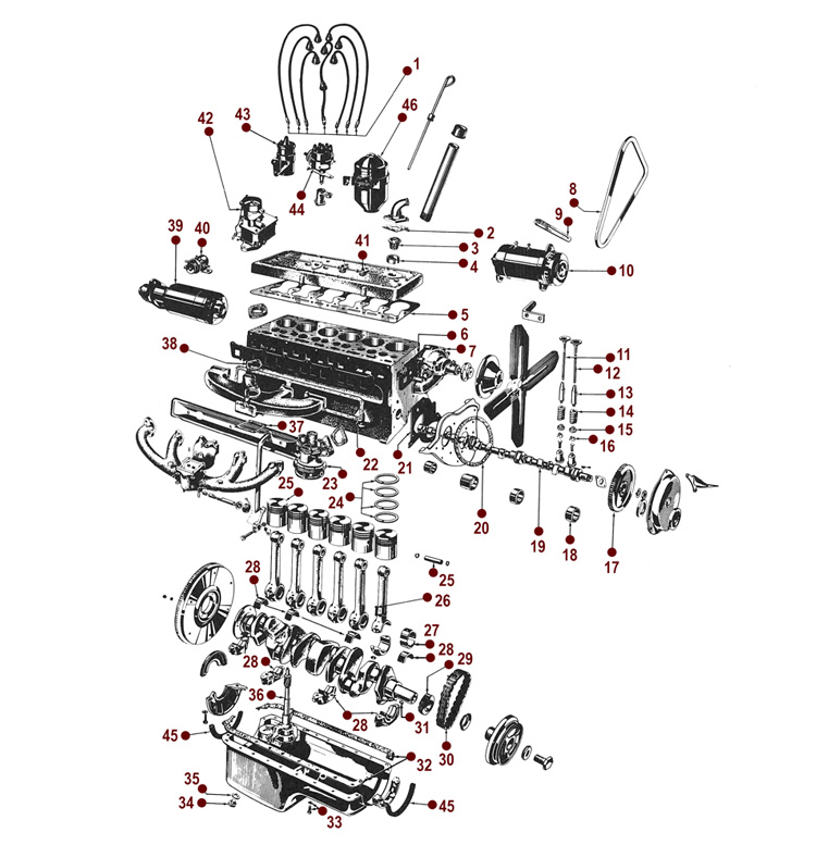L6-226 Engine Diagram