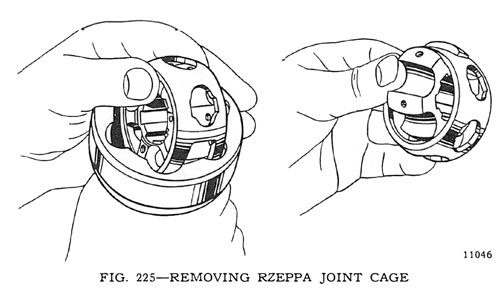 Removing Rzeppa Joint Cage