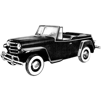 Willys Jeepster Illustration