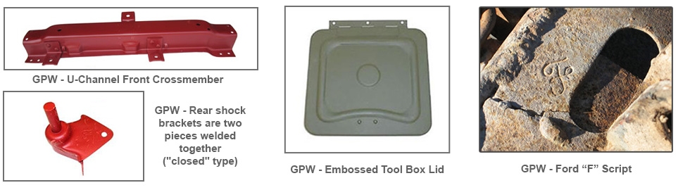 Model Differences: Ford GPW