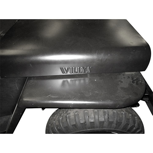 Steel Hood with "Willys" Logo  Fits 41-53 MB, GPW, CJ-2A, 3A