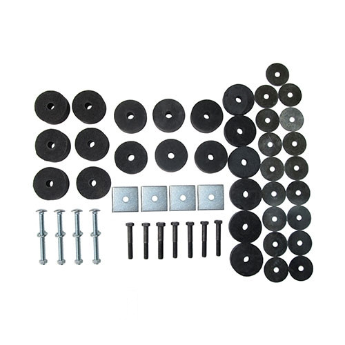 Complete Universal Body Mount Kit with Hardware  Fits  41-71 Jeep