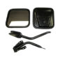 Black Side View Mirror Kit with Arm and Bracket, LH & RH  Fits  55-86 CJ All