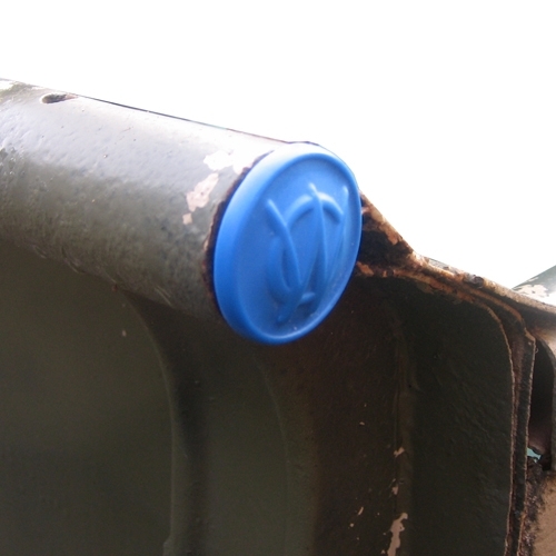 US Made Pick Up Truck Bed Rail Cap with "W" Logo (plastic) Fits  46-64 Truck