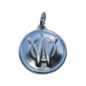 US Made "W" Logo Keychain (pewter) Fits : 41-71 Jeep & Willys