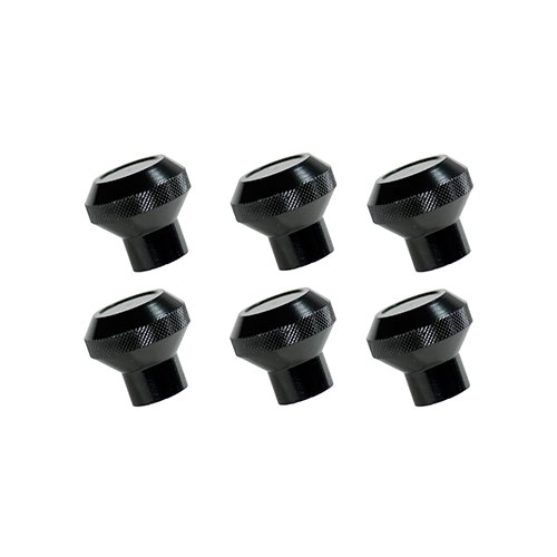 Instrument Knob Set in Black Fits 76-86 CJ