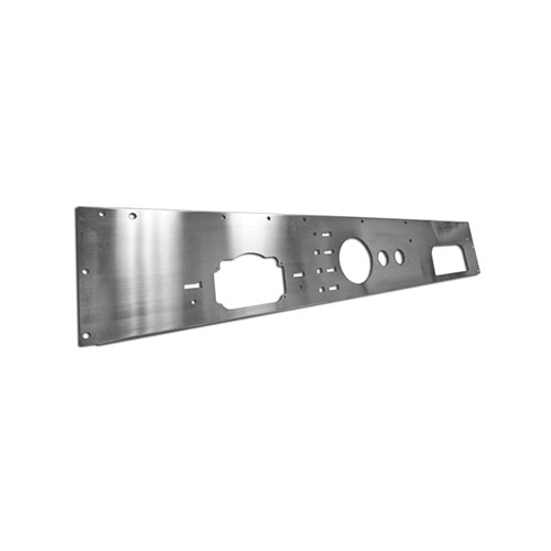 Dash Panel in Stainless Steel, Gauge Holes Pre-Cut  Fits  76-86 CJ