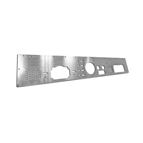 Dash Panel with Pre-Cut Holes, Stainless Steel  Fits  76-86 CJ