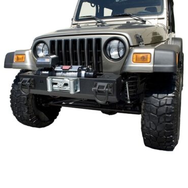 XHD Front Bumper with Winch Mount in Textured Black     Fits 76-86 CJ
