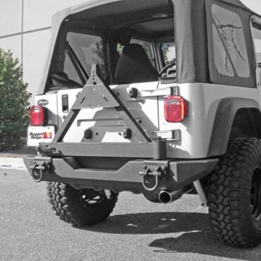 Rugged Rige Tire Carrier Add On For XHD Rear Bumper  Fits  76-86 CJ