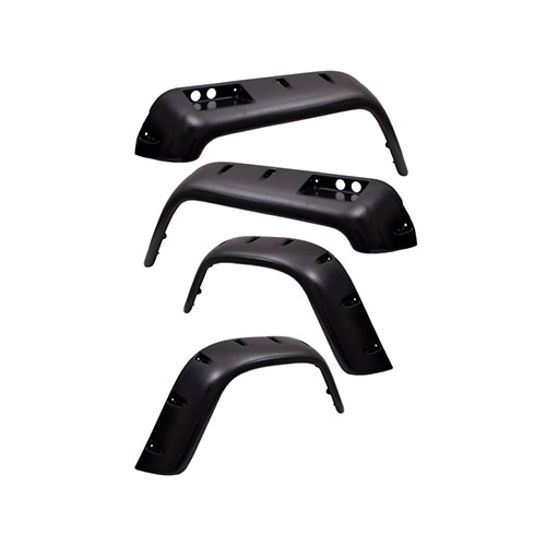 All Terrain 6 Piece Fender Flare Kit     Fits 76-86 CJ