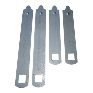 US Made Rear Leaf Spring 4-Pack Clamp Kit (9 leaf - 2 required) Fits 41-64 MB, GPW, CJ-2A, 3A, 3B, M38