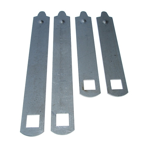 US Made Rear Leaf Spring 4-Pack Clamp Kit (9 leaf - 2 required) Fits 41-64 MB, GPW, CJ-2A, 3A, 3B, M38