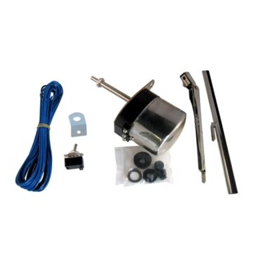 Windshield Wiper Motor Conversion Kit in 12 volt (Stainless)  Fits  41-68 MB, GPW, CJ-2A, 3A, 3B, 5, M38, M38A1