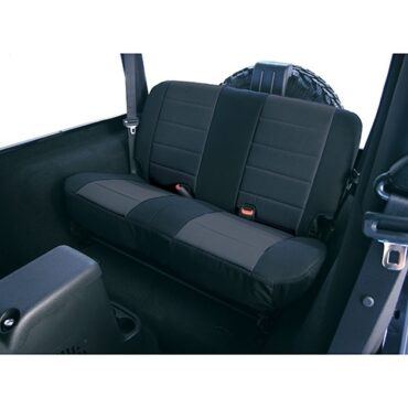 Neoprene Rear Seat Covers in Black  Fits  80-86 CJ