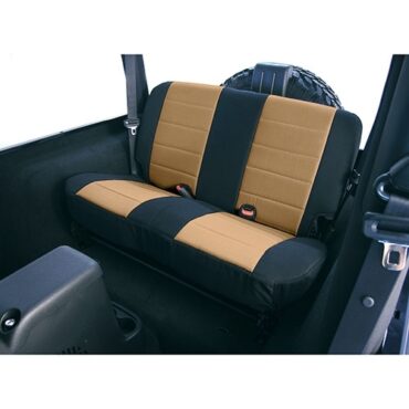 Neoprene Rear Seat Covers in Tan  Fits  80-86 CJ