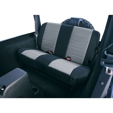 Neoprene Rear Seat Covers in Gray  Fits  80-86 CJ