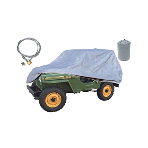 Full Car Cover Kit (3 Piece) Fits 41-71 MB, GPW, CJ-2A, 3A, 3B, 5, M38, M38A1