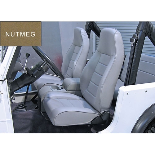 High-Back Front Seat, Reclinable in Nutmeg  Fits  76-86 CJ