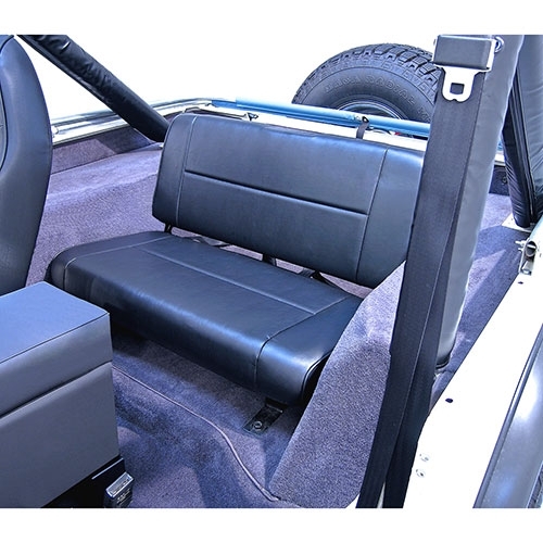 Standard Rear Seat in Black Fits 76-86 CJ