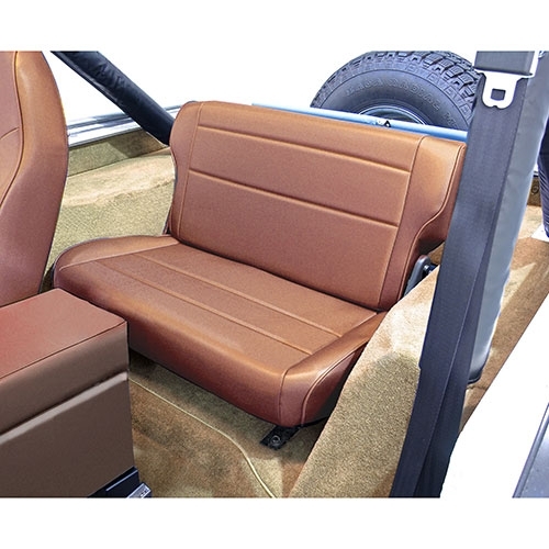 Fold and Tumble Rear Seat in Tan Fits 76-86 CJ