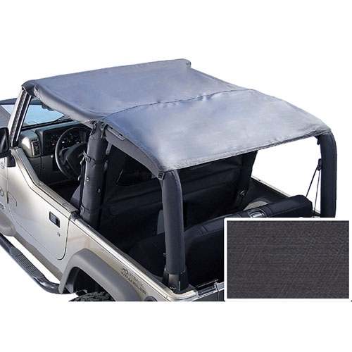 Roll Bar Top in Black Denim Fits 76-86 CJ-7