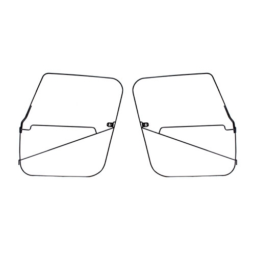 Soft Top Full Door Frames     Fits 76-86 CJ-7