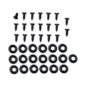 Seat Cover & Cushion Hardware Kit (Rear- Upper & Lower) Fits 41-66 MB, GPW, CJ-2A, 5, M38, M38A1 (w/rear 6" upper)