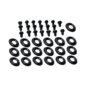 Seat Cover & Cushion Hardware Kit (Rear- Upper & Lower) Fits 41-66 MB, GPW, CJ-2A, 5, M38, M38A1 (w/rear 6" upper)