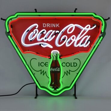 Neon "Ice Cold Coca-Cola" Shield Sign Fits Willys Accessory