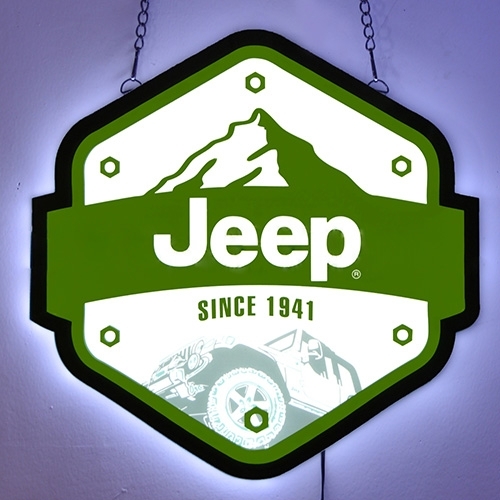 "Jeep Since 1941" Slim LED Sign Fits Willys Accessory