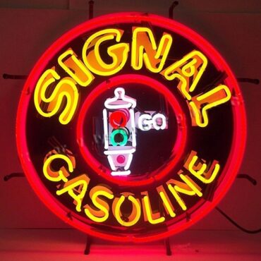 Neon "Signal Gasoline" Wall Sign Fits Willys Accessory