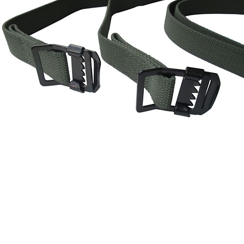 US Made Top Bow Strap Set (2 piece - Olive Drab)  Fits 45-64 CJ-2A, 3A, 3B, 5