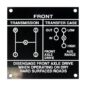Early Willys Dash Data Plate Set (3 piece)  Fits  46 CJ-2A