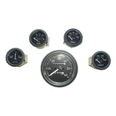 Complete Speedometer Assembly and Gauge Kit (24 Volt - 0-120) Fits 50-66 M38, M38A1 (douglas, metal connections)