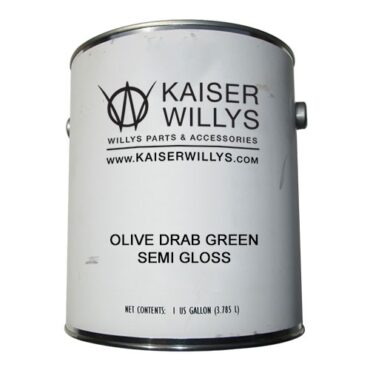 Olive Drab Green Semi Gloss Paint (1 Gallon) Fits 41-71 Jeep & Willys (paint code 2430)