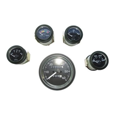 Complete Speedometer Assembly and Gauge Kit (24 Volt - 0-60) Fits 50-66 M38, M38A1 (packard, rubber connections)