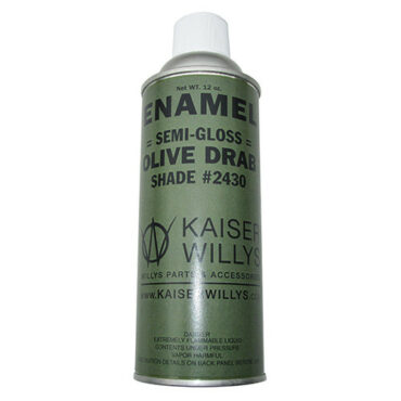Olive Drab Green Semi Gloss Paint (Rattle Can) Fits 41-71 Jeep & Willys (paint code 2430)