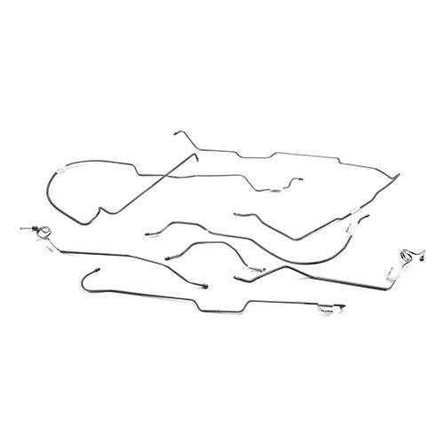 OE Stainless Steel Brake Line Set without Quatratrac Fits 76-80 CJ-7