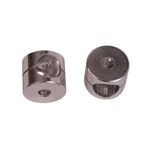 Mirror Bracket Bushings in Clear Aluminum  Fits  76-86 CJ