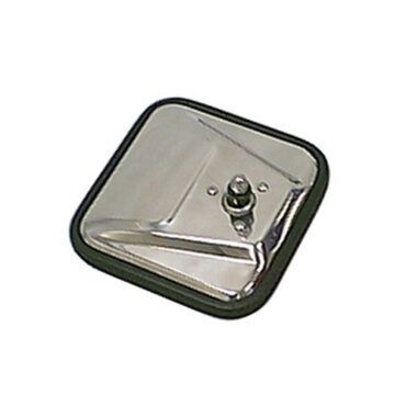 Square Mirror Head in Stainless  Fits  76-86 CJ