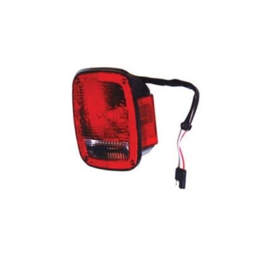 Driver Side Tail Lamp in Black,  Fits  81-86 CJ
