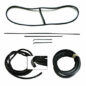 Front & Rear Window Glass Rubber Weatherseal Overhaul Kit Fits 54-60 Truck
