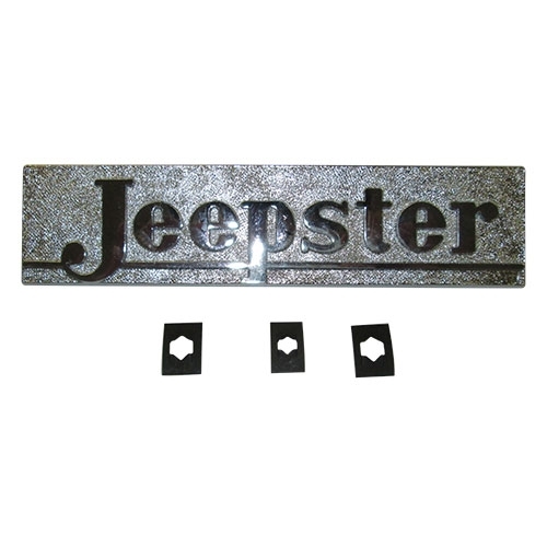 Chrome Hood Nameplate "Jeepster"  Fits  48-51 Jeepster