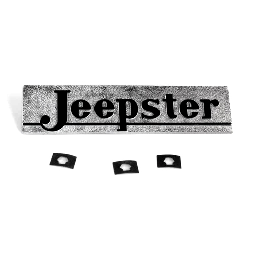 Chrome Hood Nameplate "Jeepster"  Fits  48-51 Jeepster