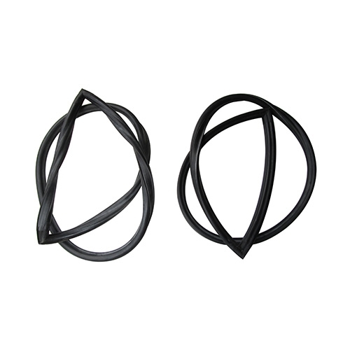 Windshield Glass Rubber Weatherseal (Pair) Fits  48-51 Jeepster