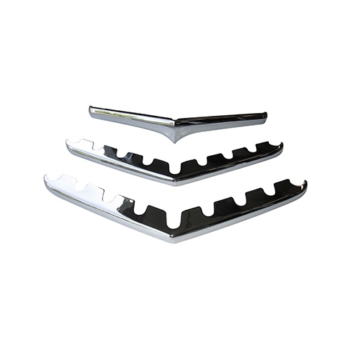 Chrome Horizontal Grille Bar Kit (3 Piece Kit) Fits  50-64 Truck, Station Wagon, Jeepster