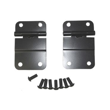 Lower Tailgate Hinges in Black  Fits  76-86 CJ