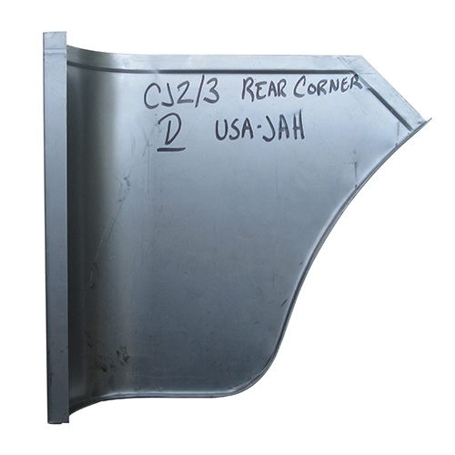 Rear Quarter Panel Corner Repair Panel for Drivers Side Fits 46-64 CJ-2A, 3A, 3B, M38