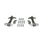 Chrome Hood Catch Kit for Both Sides  Fits  41-71 Jeep & Willys